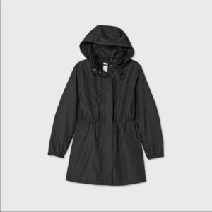 A New Day Water Resistant Lined Zip-Up Rain Jacket size Large